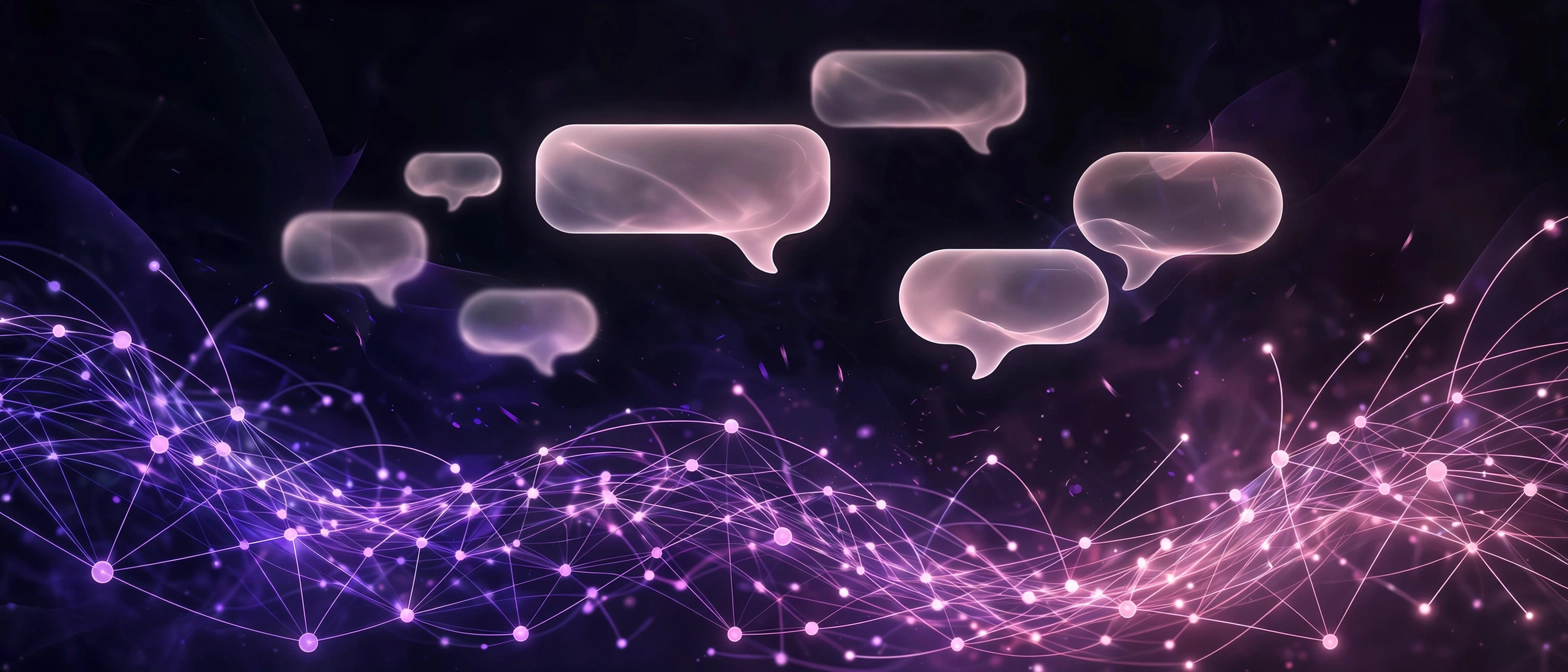 Abstract illustration of AI companionship technology